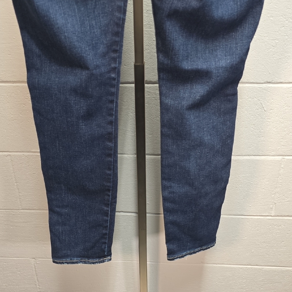 Women's Distressed Silver Blue Jeans - Picture 9 of 12